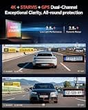 Coolcrazy 4K Front and Rear Dash Cam