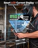 PLOWIC 2-in-1 Portable Handheld Gasless Flux Core MIG and Stick Welder