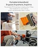 LaserPecker LP2 5W Portable Laser Engraver Machine with Versatile Rotary Roller