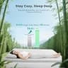 HOMRELEXA 3-Inch Firm Bamboo Charcoal & Gel Dual-Layer Mattress Topper