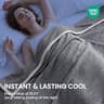 Topcee Ultra-Cool Q-Max 0.5 Heat Absorbing Lightweight Comforter Blanket, Queen