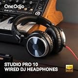 OneOdio Pro-10 Wired Over-Ear DJ & Studio Headphones with Adapter-Free Audio Sharing