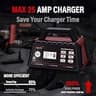 TowerTop 12V Smart Car Battery Charger with 2/10/25-Amp Outputs and 100A Engine Start Aid