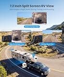 AUTO-VOX Dual-Lens Wireless RV Backup System with Rear & Side Blind-Spot Cameras