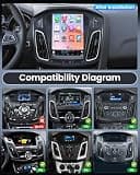 Ford Focus 10.4-inch Wireless CarPlay & Android Auto Stereo (2012-2018)