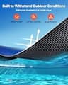VEVOR Dual Heat-Locking Rectangle Solar Pool Bubble Blanket, 16x32, 16 Mil