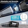 Blestan Cordless Portable Handheld Car Vacuum Cleaner with LED Light