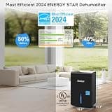 Gasbye 115-Pint Energy Star Garage Dehumidifier with Auto-Restart Function