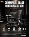 Keppi Fitness Bench3000 Max Adjustable Weight Bench with Preacher Curl