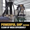 DEWALT STEALTHSONIC 10-Gallon Stainless Steel Wet/Dry Shop Vac, 5 Peak HP