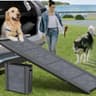 HerCcreta wigge 63-Inch Folding Dog Ramp for Cars with High-Traction Non-Slip Rug