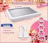 Rhenova Instant Rolled Ice Cream Tray Kit with Spatulas and Molds