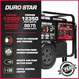 DuroStar DS13000MX 13,000-Watt Dual Fuel Portable Generator with MX2 Tech