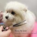 HASHIMOTO 7-Inch Curved Thinning Shears with 50 V-Shaped Teeth for Blending