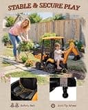 First Ride On JCB 12V Ride-On 3-in-1 Excavator Toy with Remote Control