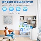 Humhold Portable Air Conditioner with Self-Evaporating System, 14,000 BTU