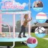 FitinOne 55-Inch Toddler Trampoline Center with Swing and Gymnastics Bar