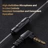 Piluyaa QKZ ENZO 11mm Dynamic Driver Wired Gaming In-Ear Monitors with Mic