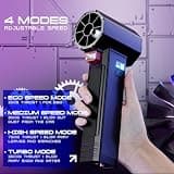 Oversize Turbo Cordless Car Dryer Air Blower with 750W Motor and 670CFM Output