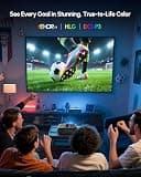 Pxodyda Daylight 4K Projector with 2400 ANSI Lumens, TOF Auto-Focus & Motorized Lens