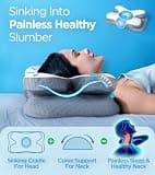 Osteo Enjoy Ergonomic Cervical Neck Pillow with Adjustable Memory Foam Insert