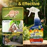 Nature's Mace Cat Repellent Spray for Gardens, Yards, and Furniture, 40 oz