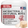 Antibacterial & Antifungal Chlorhexidine Dog Paw Cleaning Wipes, 50 Count