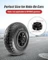 Alligator 12-Inch Pneumatic Rubber Replacement Tire 2-Pack for Ride-On Vehicles
