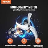 VEVOR 24-Inch High Velocity Portable Industrial Drum Fan with 8700 CFM