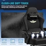 GTPLAYER Big & Tall Fabric Ergonomic Gaming Chair with Pocket Spring Cushion