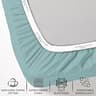 Feather & Stitch 500 Thread Count 100% Cotton Sateen Queen Sheet Set, 18-Inch Pockets