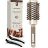 AIMIKE 1.7-Inch Medium Manual Round Hair Brush with Natural Boar and Nylon Bristles
