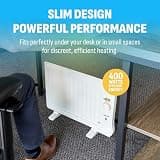 NewAir AH-400 Under-Desk Portable Oil-Filled Radiator Space Heater for Indoor Use