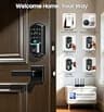 Veise VE027-L Built-in Wi-Fi Smart Lock with Lever Handles & 7-in-1 Entry