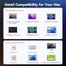 TobenONE 18-in-2 Dual Monitor Mac Docking Station with 150W Power Supply