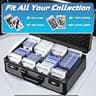 boldblox Large 4-Row Graded Card Storage Box with Integrated Combo Lock