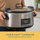 Crock-Pot Programmable Portable Slow Cooker with MyTime Tech, 7-Quart Size