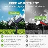 InnoGear Waterproof Solar Garden Spotlights, High-Durability Design (6-Pack)