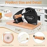 CAWIU Upgraded Manual Sourdough Bread Slicer with Rotary Knob Thickness