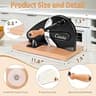 CAWIU Upgraded Manual Sourdough Bread Slicer with Rotary Knob Thickness