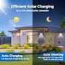 Peasur 140 LED Waterproof Solar Powered Motion Sensor Fence Lights, 12-Pack