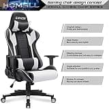 Homall Classic High Back Racing Style PU Leather Computer Gaming Desk Chair