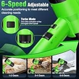 YOOVL Cordless Handheld Leaf Blower with Dual 4.0Ah Batteries and Turbo Mode
