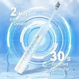 Rechargeable Sonic Electric Toothbrush Set with 10 Brush Heads and Case