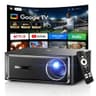 Boldever 3000 ANSI Lumens Google TV Smart Projector with 20W Speakers