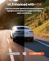 70mai 4K T800E 3-Channel Dash Cam with Infrared Cabin Camera for Rideshare