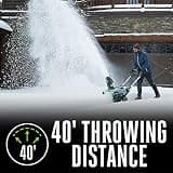 PowerSmart PS8010 21-Inch 15-Amp Corded Electric Snow Blower Machine Unit