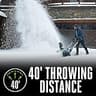 PowerSmart PS8010 21-Inch 15-Amp Corded Electric Snow Blower Machine Unit