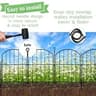 Thrivinest 10-Pack No-Dig Metal Garden Border Fence Panel System for Small Dogs