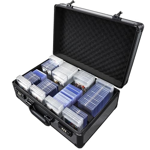 boldblox Large 4-Row Graded Card Storage Box with Integrated Combo Lock